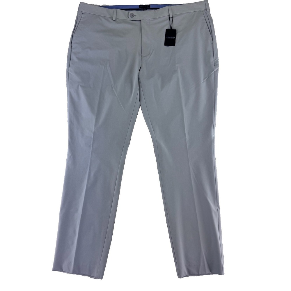 Peter Millar Crown Crafted Surge Golf Pants Mens 44x34 Light Gray $198